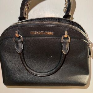 Michael Kors Black Mini Bag with Silver Accents